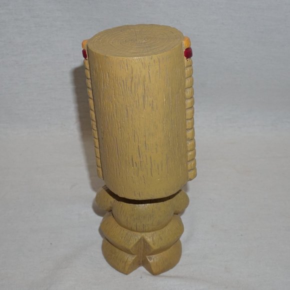Ceramic TIKI statue bobble head Polynesian Hawaiian totem summer Tiki bar - Picture 4 of 6